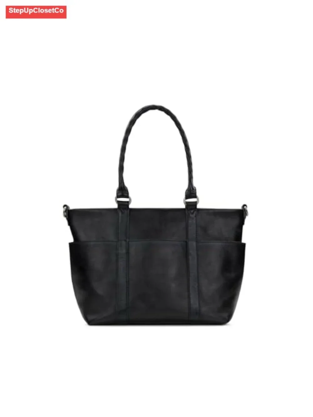 Full-Grain Leather Tote Bag for Women - Patricia Nash Carducci Top-Zip Purse -
